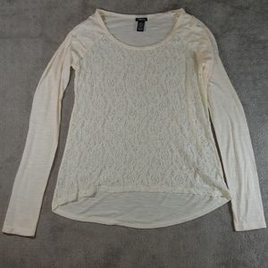 Lace Front Long Sleeve
